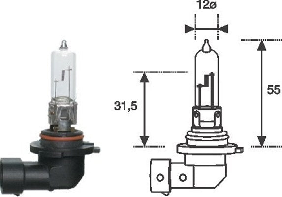 Bec Magneti Marelli HB3 12V 65W P20d Magneti Marelli - imagine 1