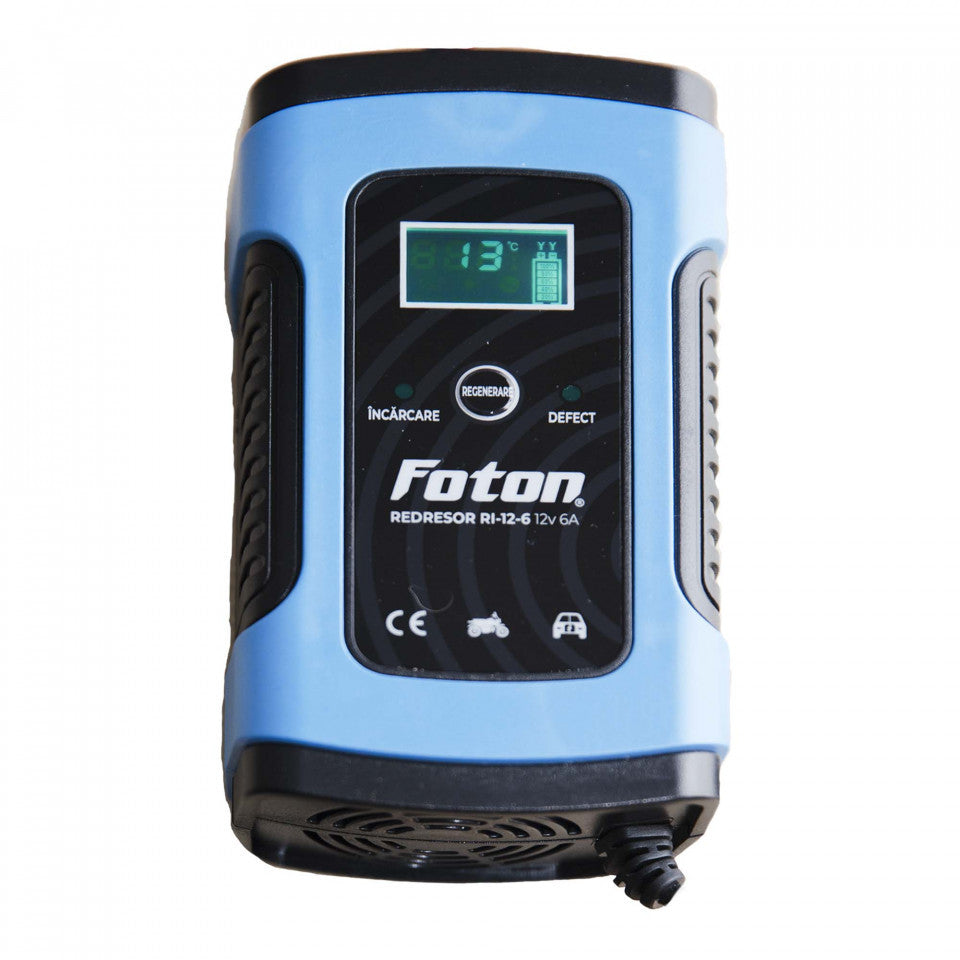 Redresor inteligent Foton RI-12-6 cu desulfatare - 12V/6A Foton - imagine 1