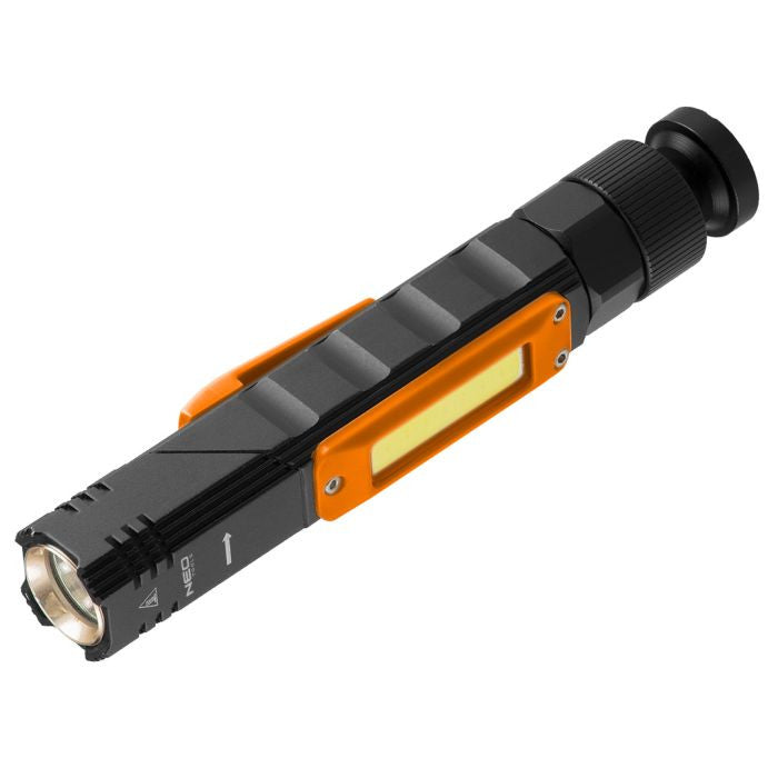 Lanterna reincarcabila USB, 3.7V Li-Ion, 300 lm 2 in 1 CREE XPE + COB, LED Neo Tools - imagine 1