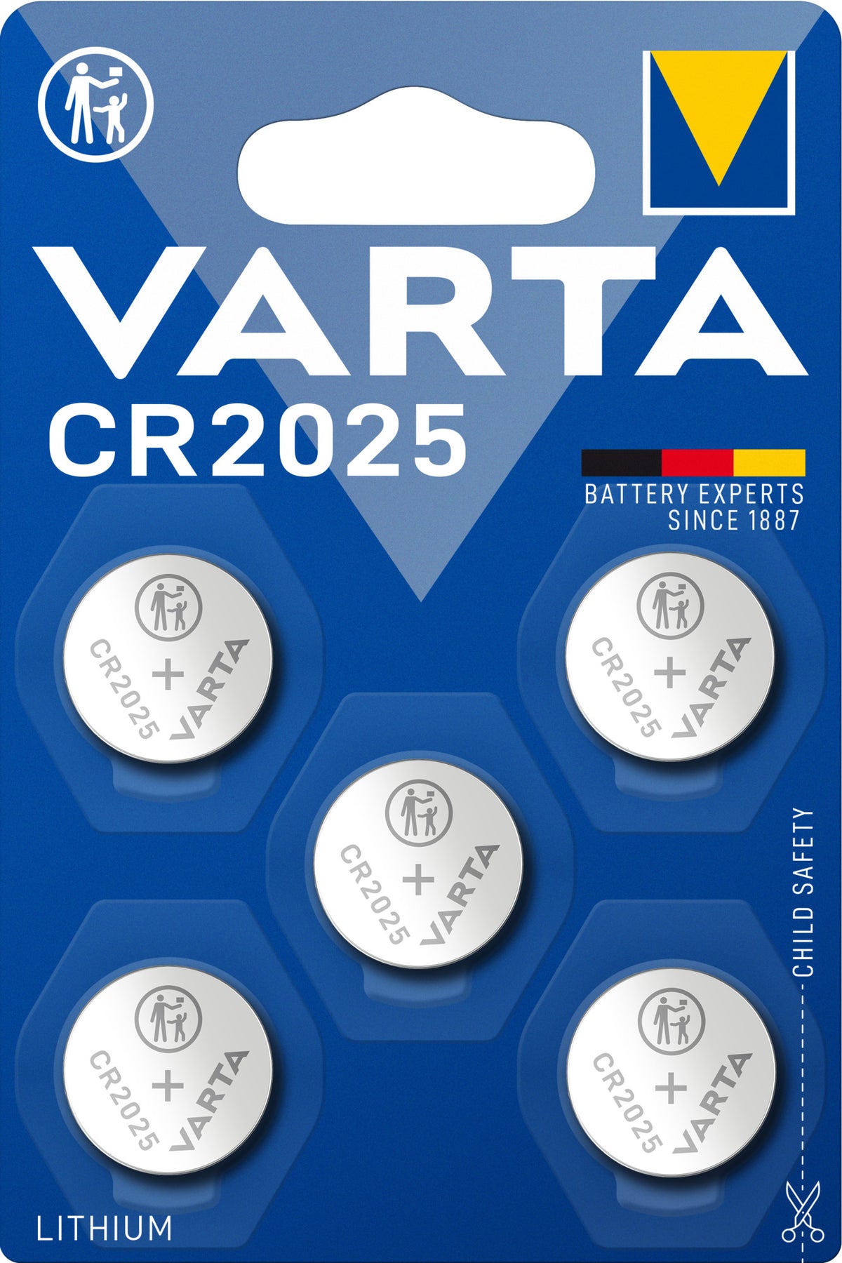 Baterie Varta CR2025 12V • Set 5 buc Varta - imagine 1