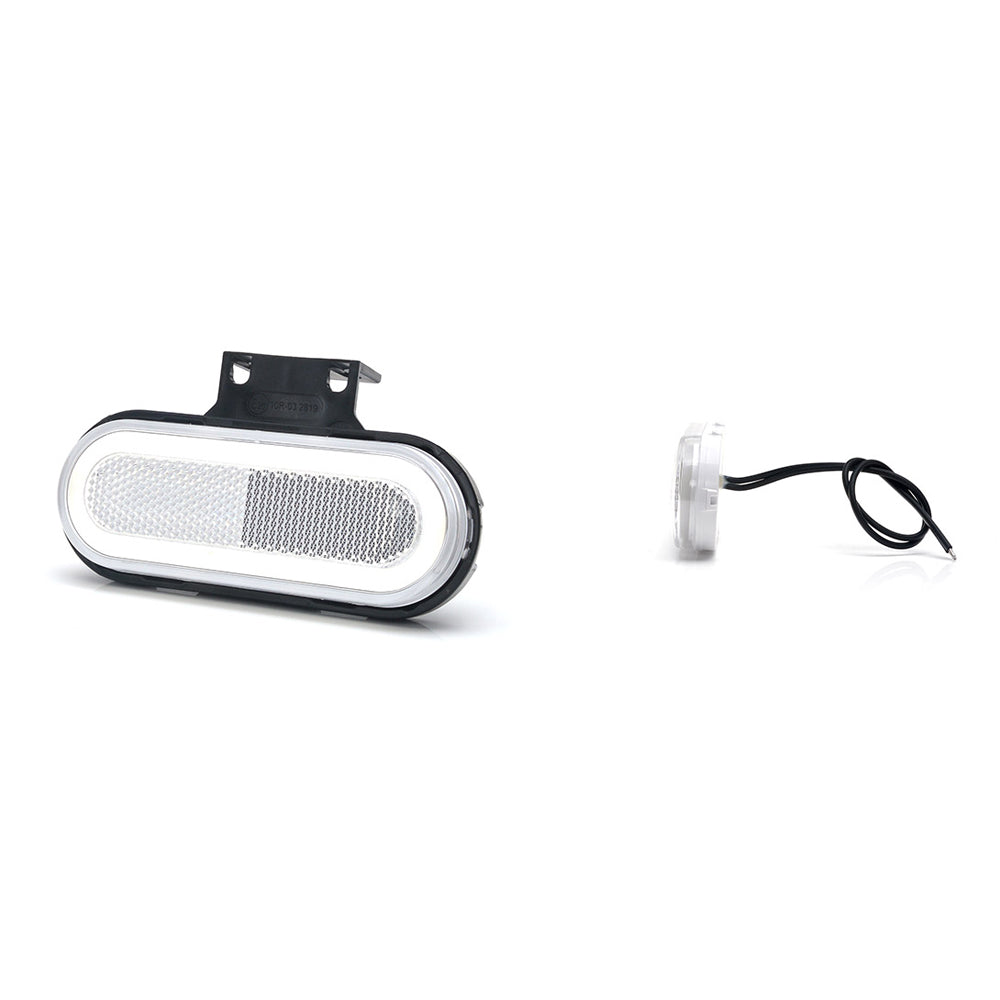 LAMPA GABARIT LED 1401 W198, 12V-24V, POZITIE ALB WAS