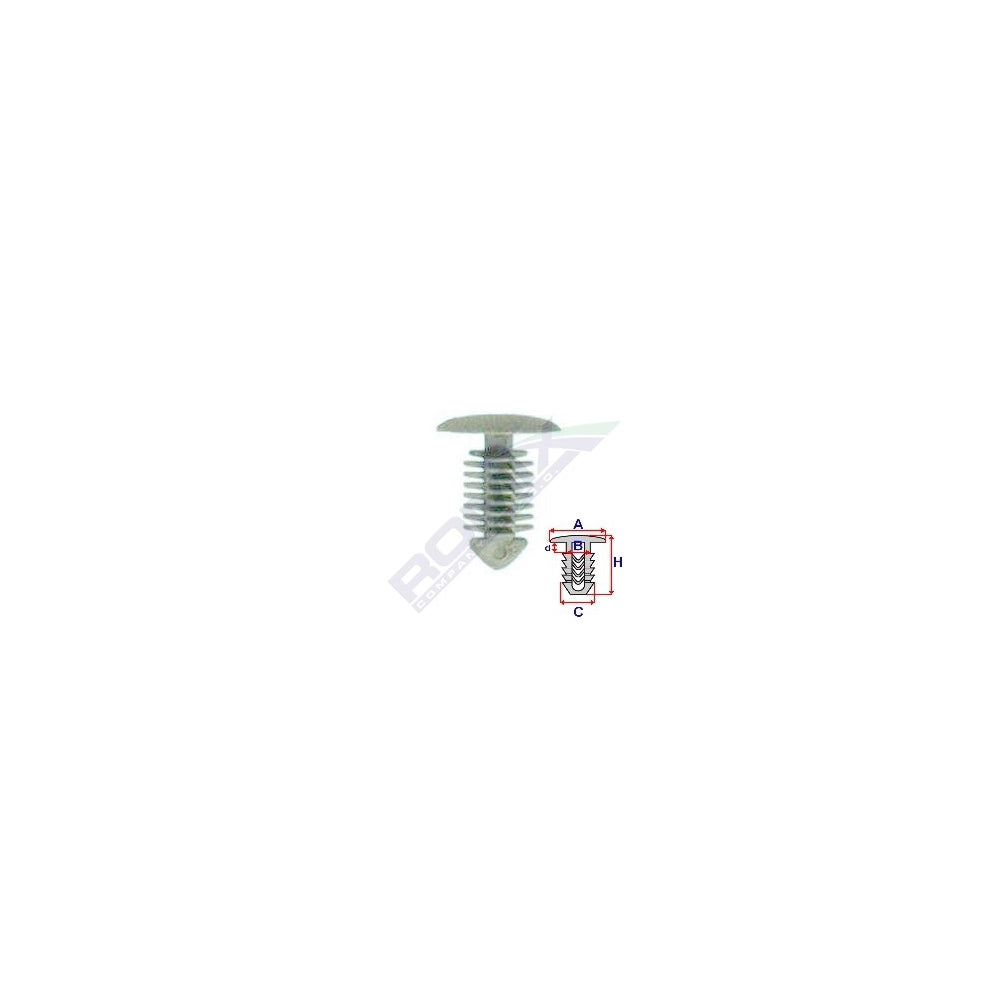 CLIPS TAPITERIE PENTRU OPEL/CITROEN/PEUGEOT - GRI SET 10 BUC