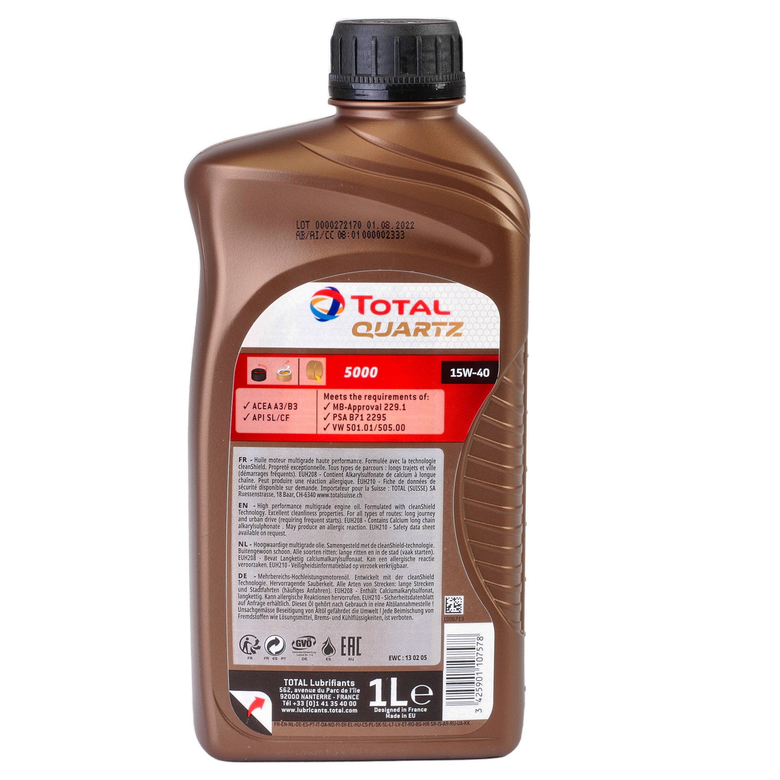 Ulei motor Total Quartz 5000 15W40 1L Total - imagine 3