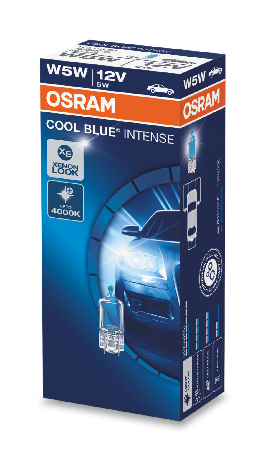 Bec Osram Cool Blue Intense W5W 5W 12V W21x9.5d Osram - imagine 1