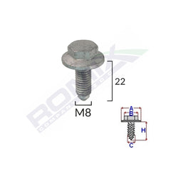 SURUB FIXARE ELEMENTE MOTOR PENTRU GRUP VAG 8X22MM SET 5 BUC