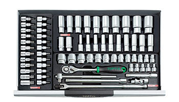 Dulap GRI 315 piese (8 sertare) Toptul - imagine 2