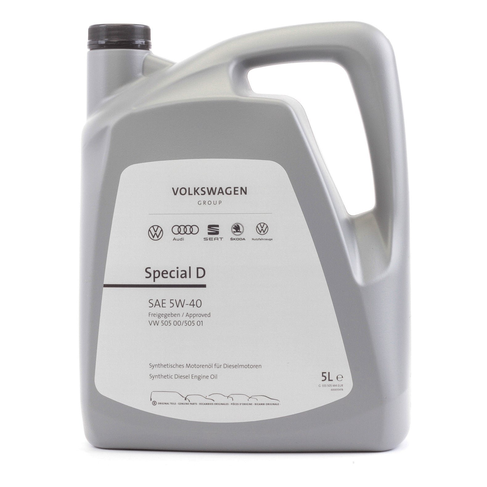 Ulei motor Volkswagen Special D 5W40 5L [VW 505.00/505.01] VAG - imagine 1