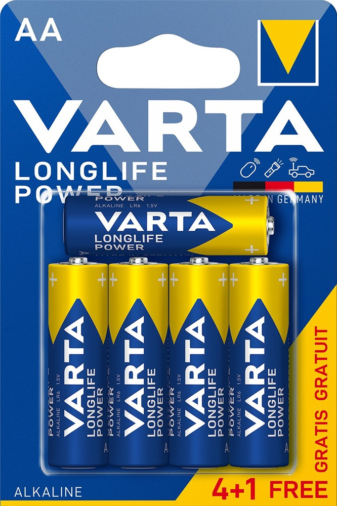 Baterie Varta LongLife Power AA Blister 5 (4+1) Varta - imagine 1