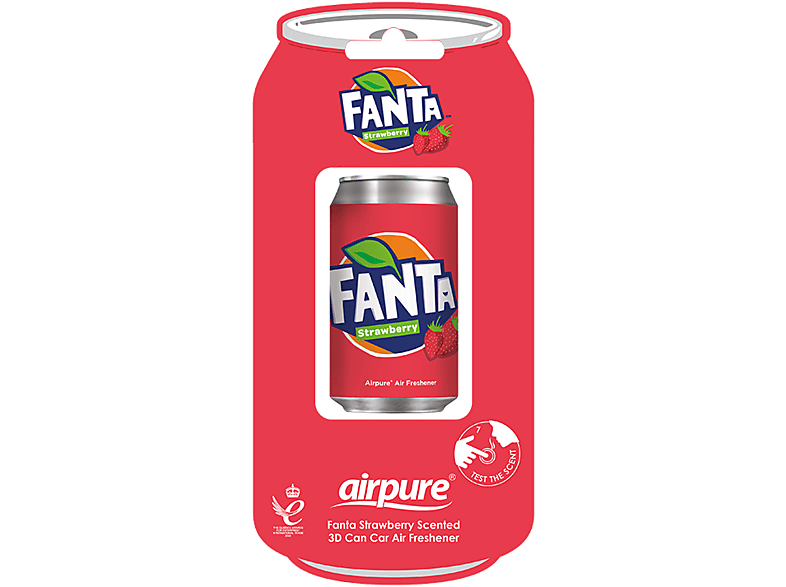 AIRPURE Odorizant auto, băutură răcoritoare 3D, căpșuni Fanta Airpure - imagine 2