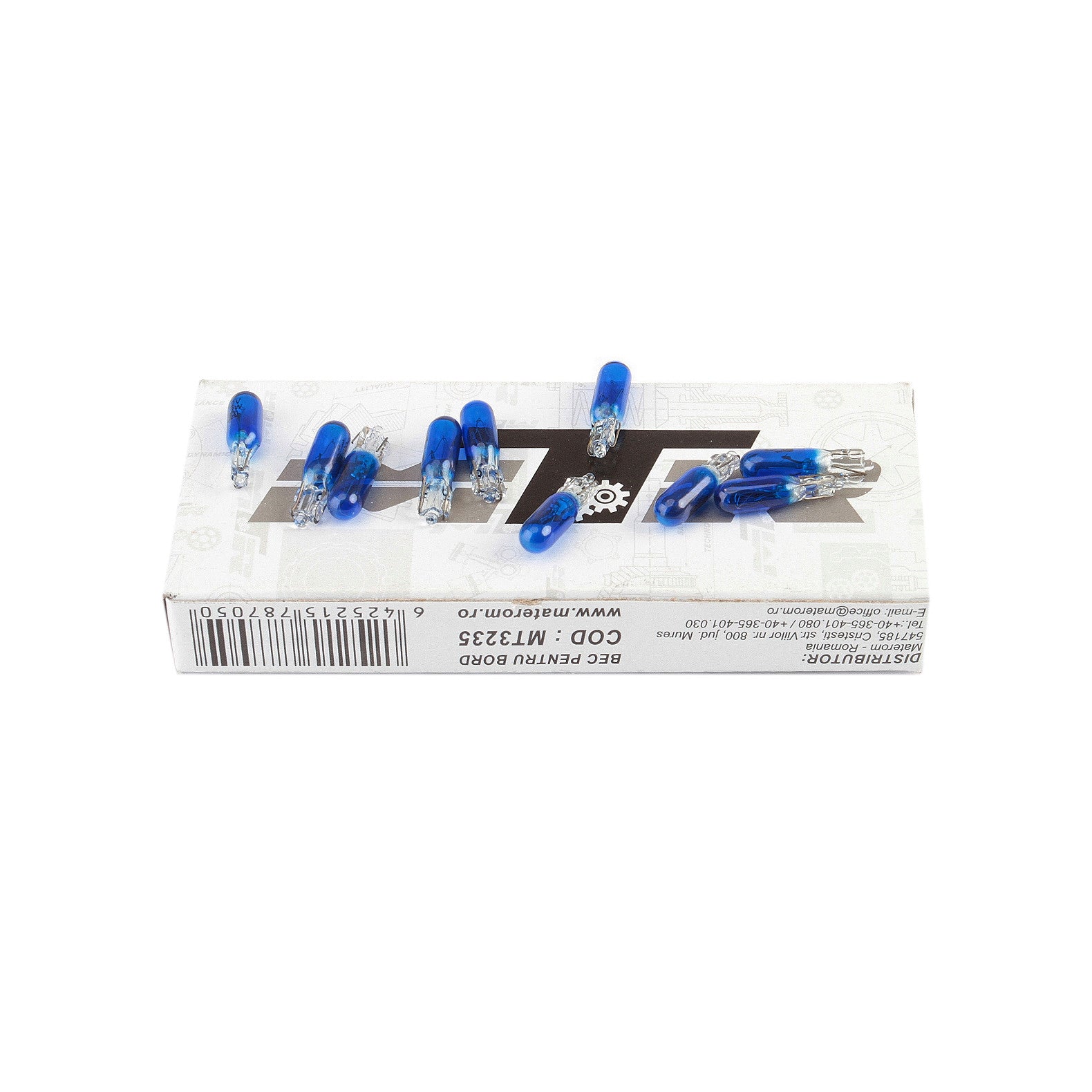 Bec MTR T5 12V 1.2W Set 10 buc Carguard - imagine 1