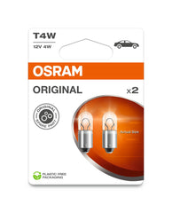 SET 2 BECURI 12V T4W ORIGINAL BLISTER OSRAM