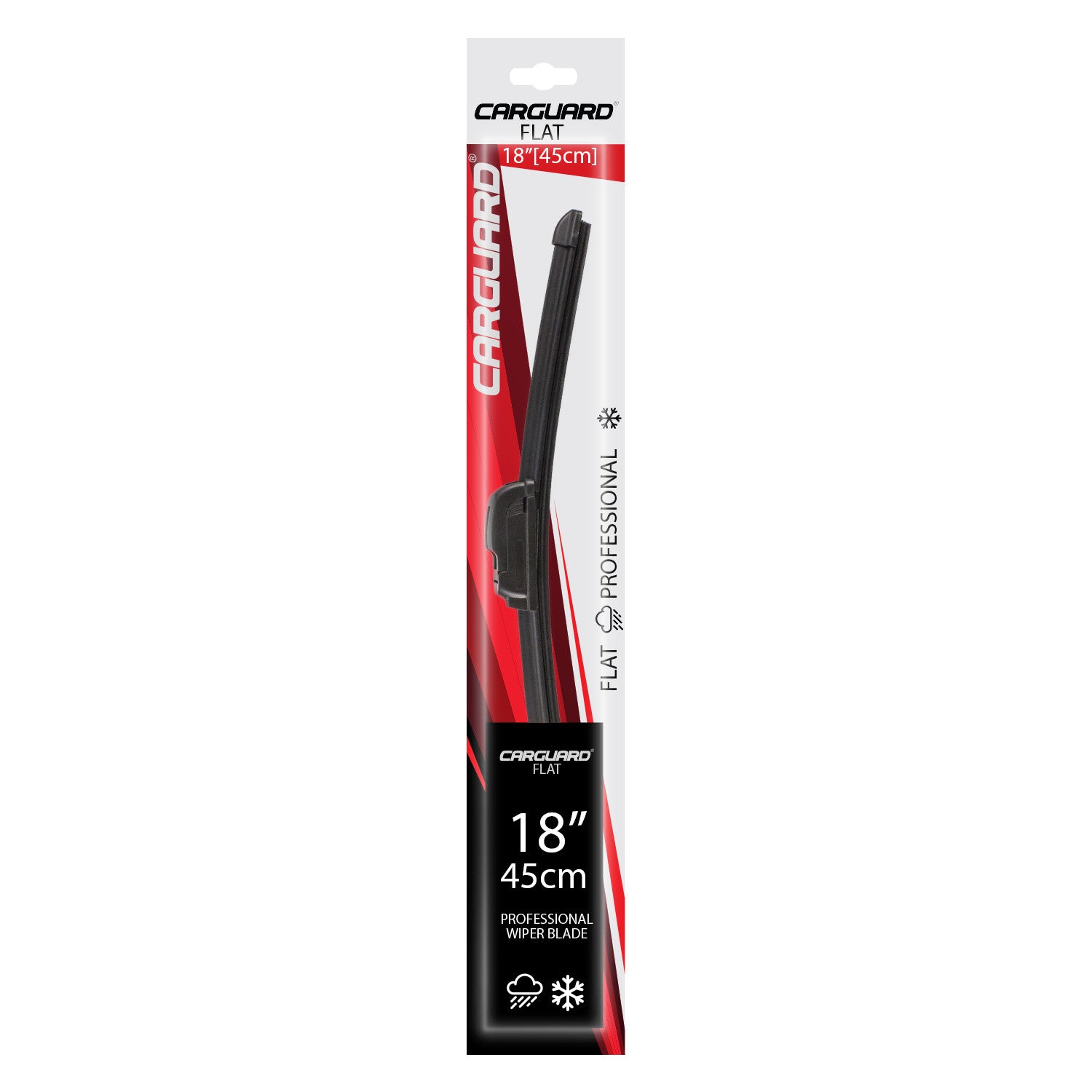 18"/45cm - ștergător universal de parbriz “FLAT” - CARGUARD Carguard - imagine 2