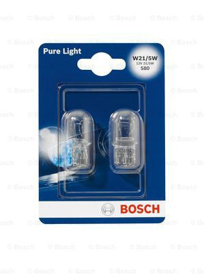 Bec Bosch Pure Light W21/5W 12V 21/5W W3x16q Set 2 buc Bosch - imagine 1