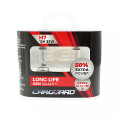 Set de 2 becuri Halogen H7, 55W, +50% Intensitate - LONG LIFE - CARGUARD Carguard - imagine 4