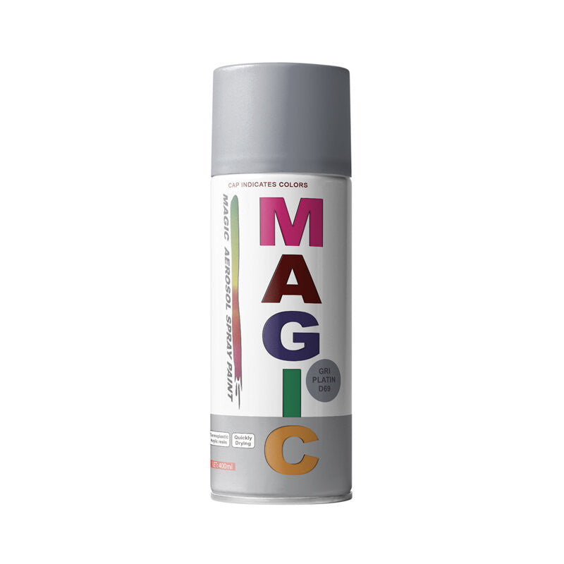Magic - Vopsea spray Gri Platin D69 450 ml Magic - imagine 1