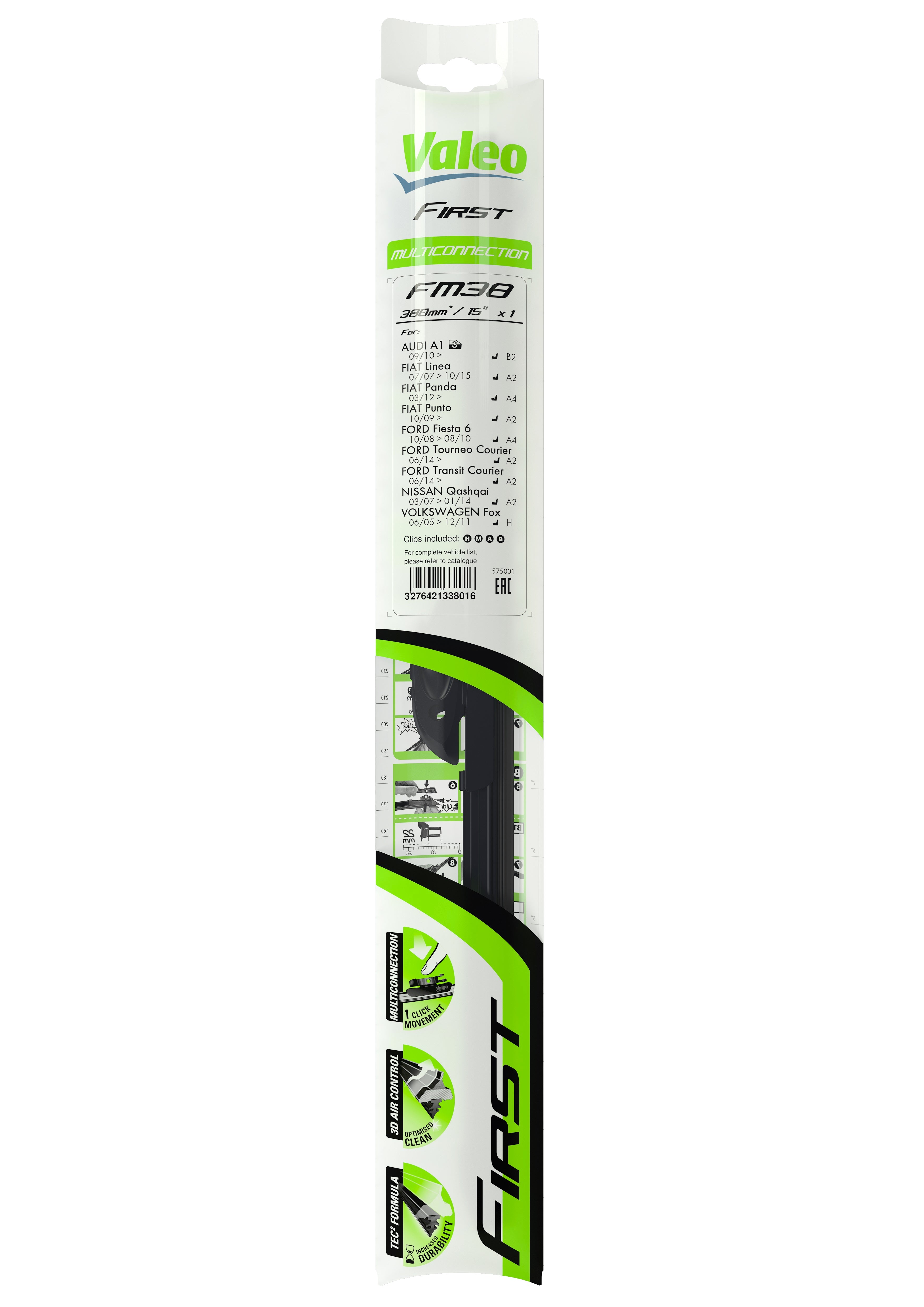 Ștergător Valeo First Multiconnection 380 mm Valeo - imagine 1