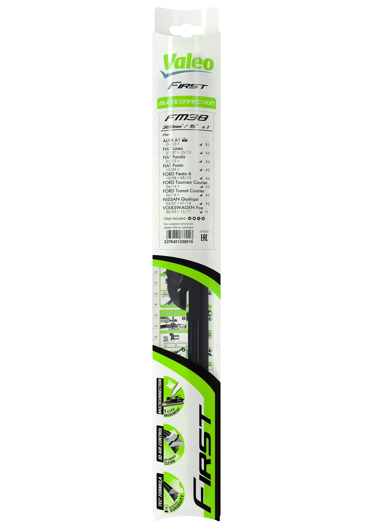 Ștergător Valeo First Multiconnection 380 mm Valeo - imagine 1