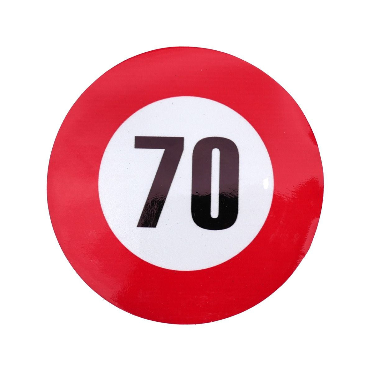 Autocolant reflectorizant limita viteza 70 km/h fi12 cm Runkit - imagine 1
