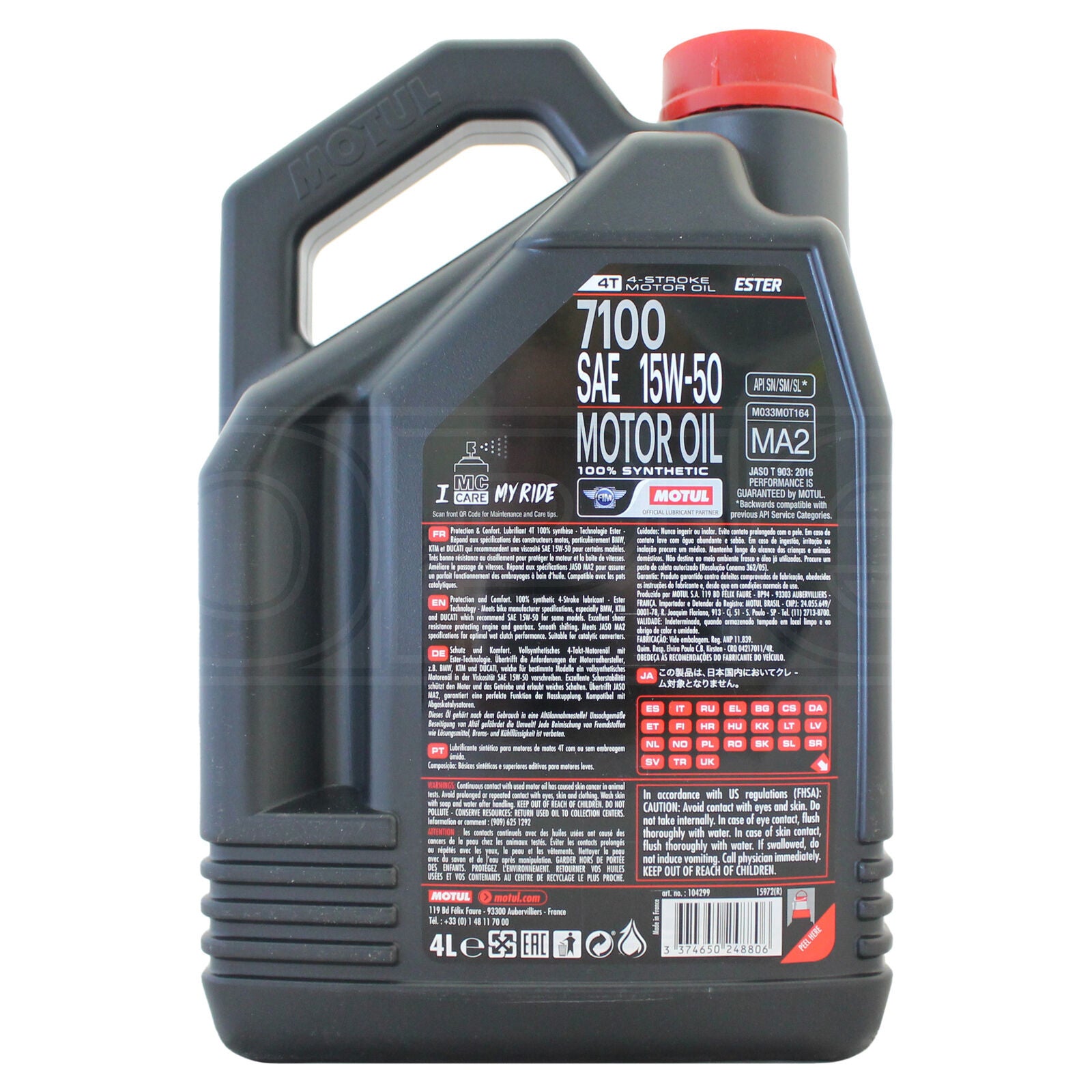 Ulei motor Motul 7100 15W50 4T 4L Motul - imagine 2
