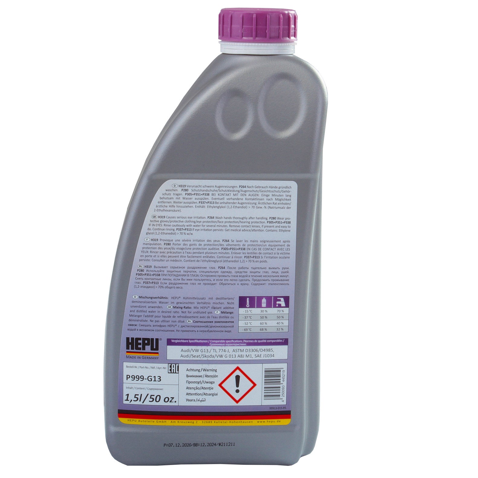 Antigel concentrat Hepu G13 1,5L Hepu - imagine 3