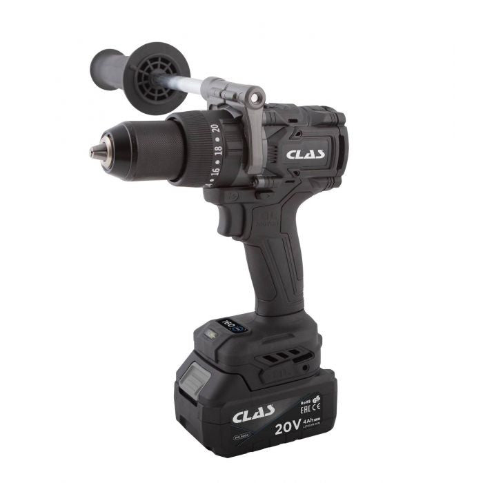MASINA DE GAURIT FĂRĂ PERII 20V + 2 ACUMULATORI 4Ah + ÎNCĂRCĂTOR Clas - imagine 1