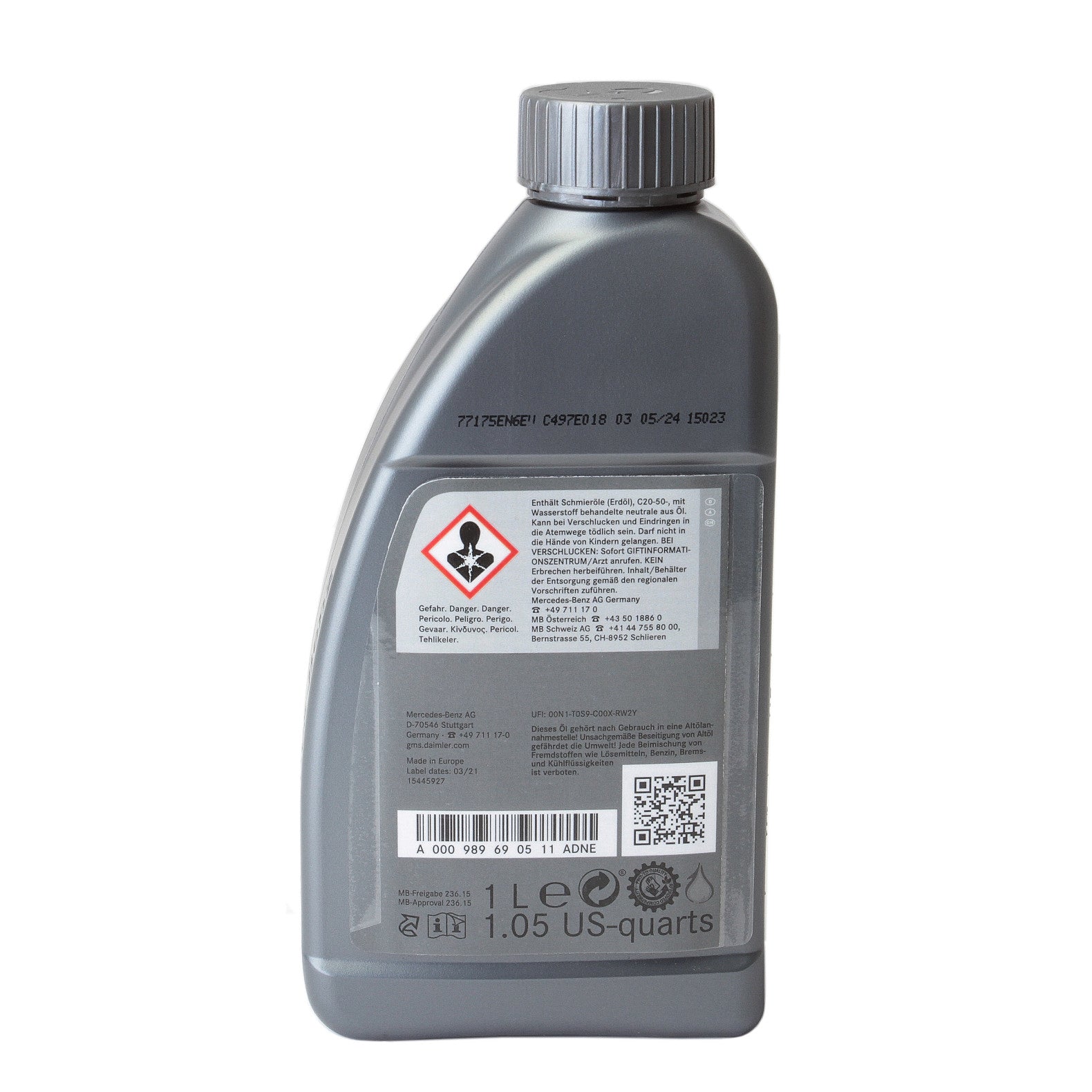 Ulei Mercedes Cutie Automata ATF (Norma MB 236.15)  1L Mercedes-Benz - imagine 3
