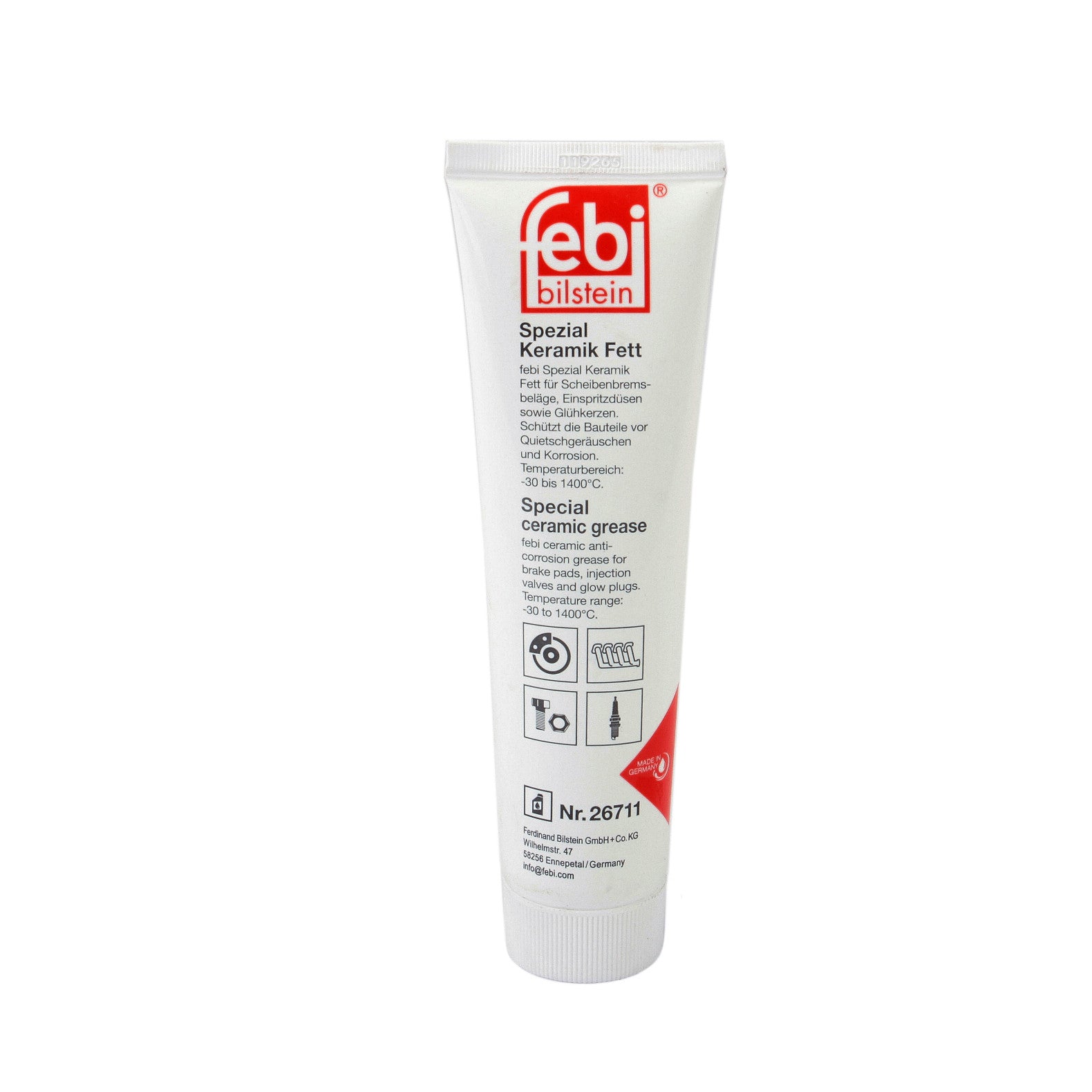 Lubrificant pentru temperaturi mari [culisante etrier] Febi 100g Febi - imagine 2