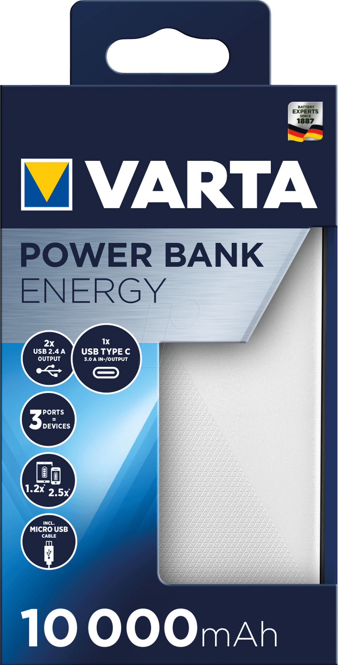 Acumulator portabil Varta Power Bank Energy 10000 mAh 57976 Varta - imagine 9