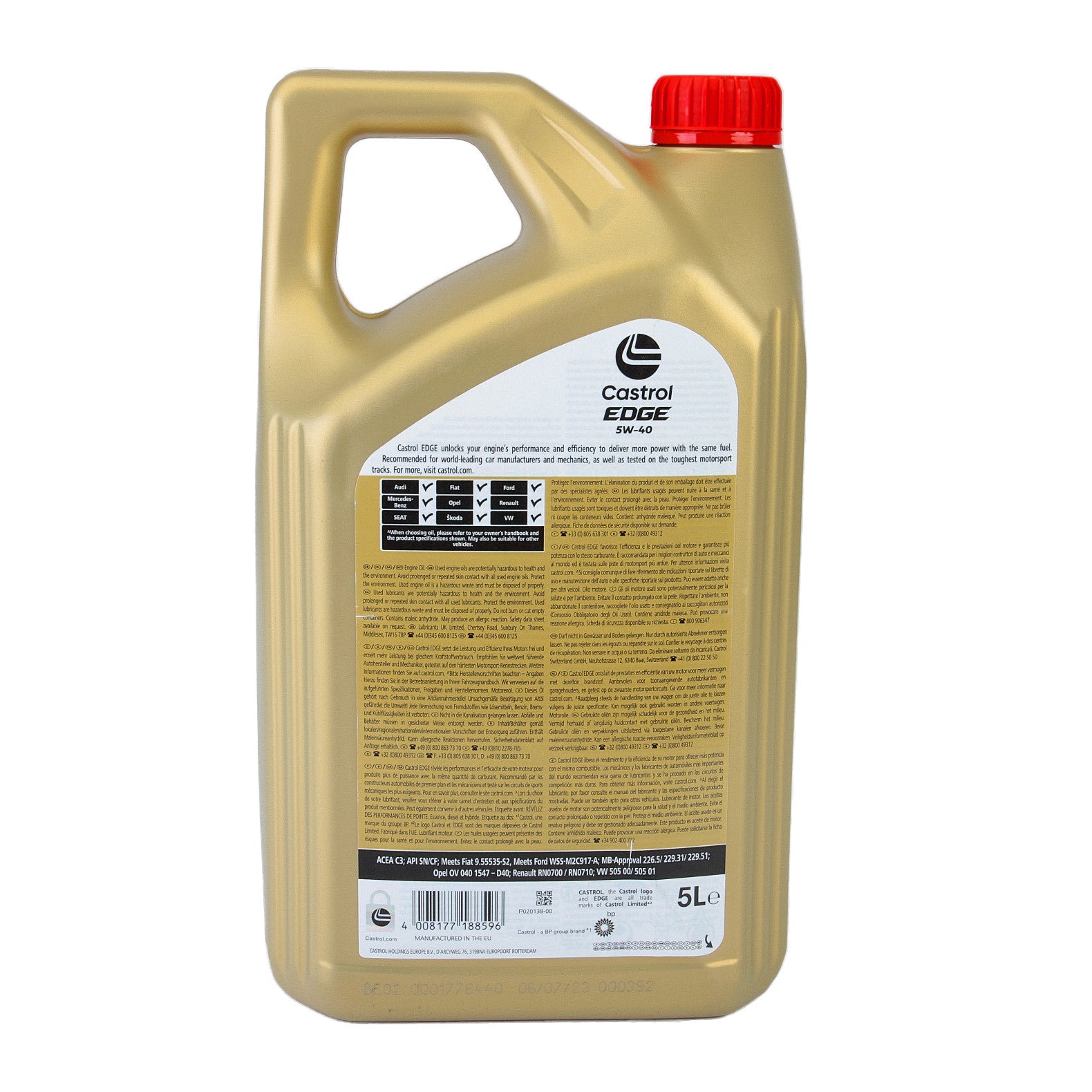 Ulei motor Castrol Edge 5W40 5L Castrol - imagine 3