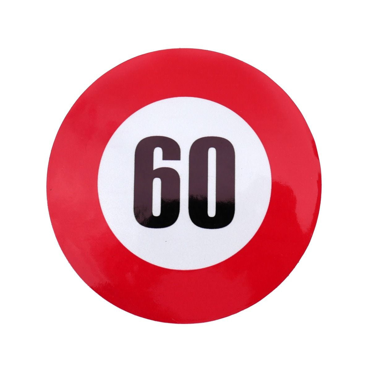 Autocolant reflectorizant limita viteza 60 km/h fi12 cm Runkit - imagine 1