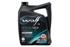 ULEI MOTOR WOLF OFFICIALTECH 5W30 C3 LL III 5L Wolf - imagine 1
