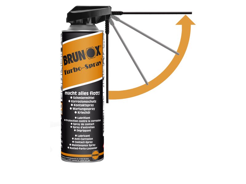 Spray degripant lubrifiant Brunox Turbo Power Click 500ml Brunox - imagine 5