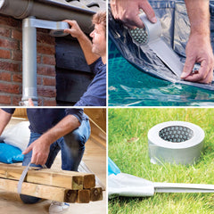 BISON Power Repair bandă adezivă armată cu material - gri - 10 m Carguard - imagine 2