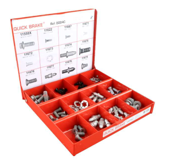 Şuruburi de fixare pentru frâne cu disc şi tambur 60 piese Quick Brake - imagine 1