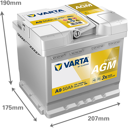 Acumulator Varta Silver Dynamic AGM 50Ah 540A Varta - imagine 4