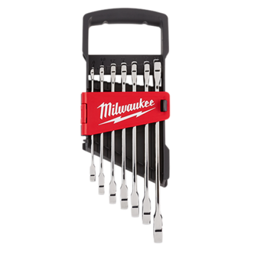 Set de chei combinate cu clichet Maxbite™ metric, 7buc 8-17 mm Milwaukee - imagine 1