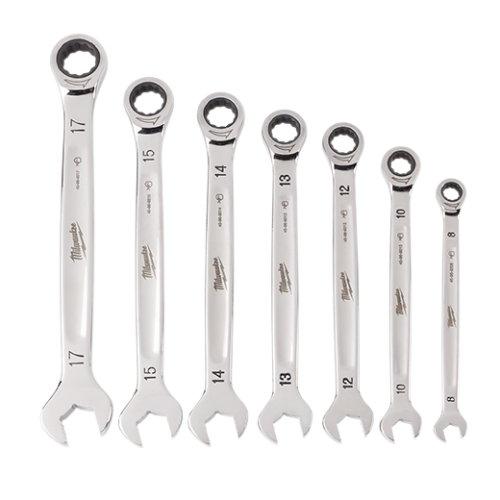 Set de chei combinate cu clichet Maxbite™ metric, 7buc 8-17 mm Milwaukee - imagine 2
