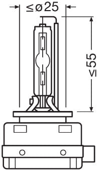 BEC XENON 85V D1S 4150 K XENARC ORIGINAL OSRAM