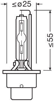 BEC XENON 85V D2S 4100 K XENARC ORIGINAL OSRAM