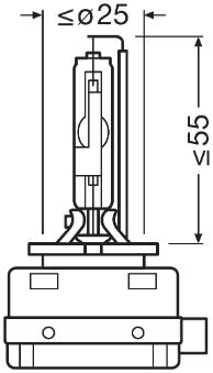 BEC XENON 42V D3R 4300 K XENARC ORIGINAL OSRAM