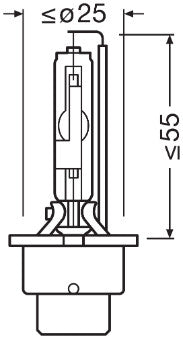 BEC XENON 85V D2R 4100 K XENARC ORIGINAL OSRAM