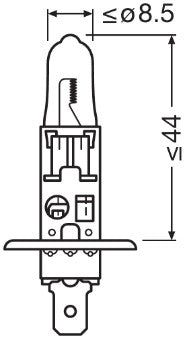 BEC CAMION 24V H1 70 W ORIGINAL BLISTER 1 OSRAM