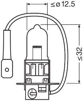 BEC 12V H3 55 W ORIGINAL OSRAM