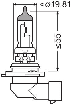 BEC 12V HB4 51 W ORIGINAL OSRAM