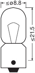 SET 2 BECURI 12V T4W ORIGINAL BLISTER OSRAM