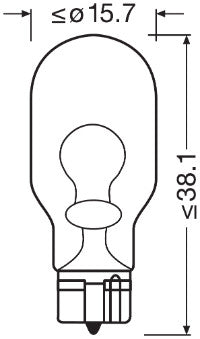 BEC 12V W16W ORIGINAL SET 10 BUC OSRAM