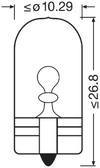SET 2 BECURI 12V W5W ORIGINAL BLISTER OSRAM