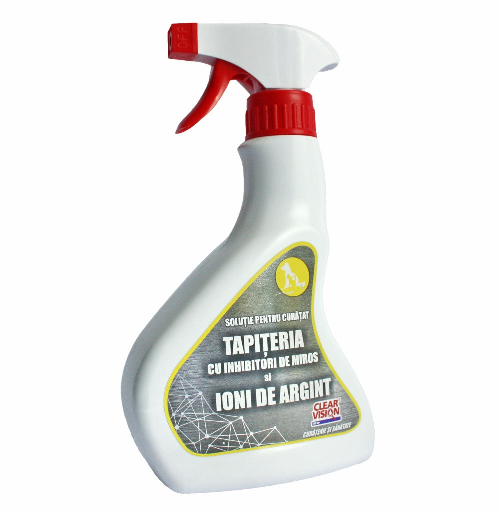 Soluţie pentru curatat tapiteria cu ioni de argint si inhibitori de miros 500 ml Clear Vision - imagine 1