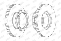 Disc frana fata stg/dr Jurid Jurid - imagine 1