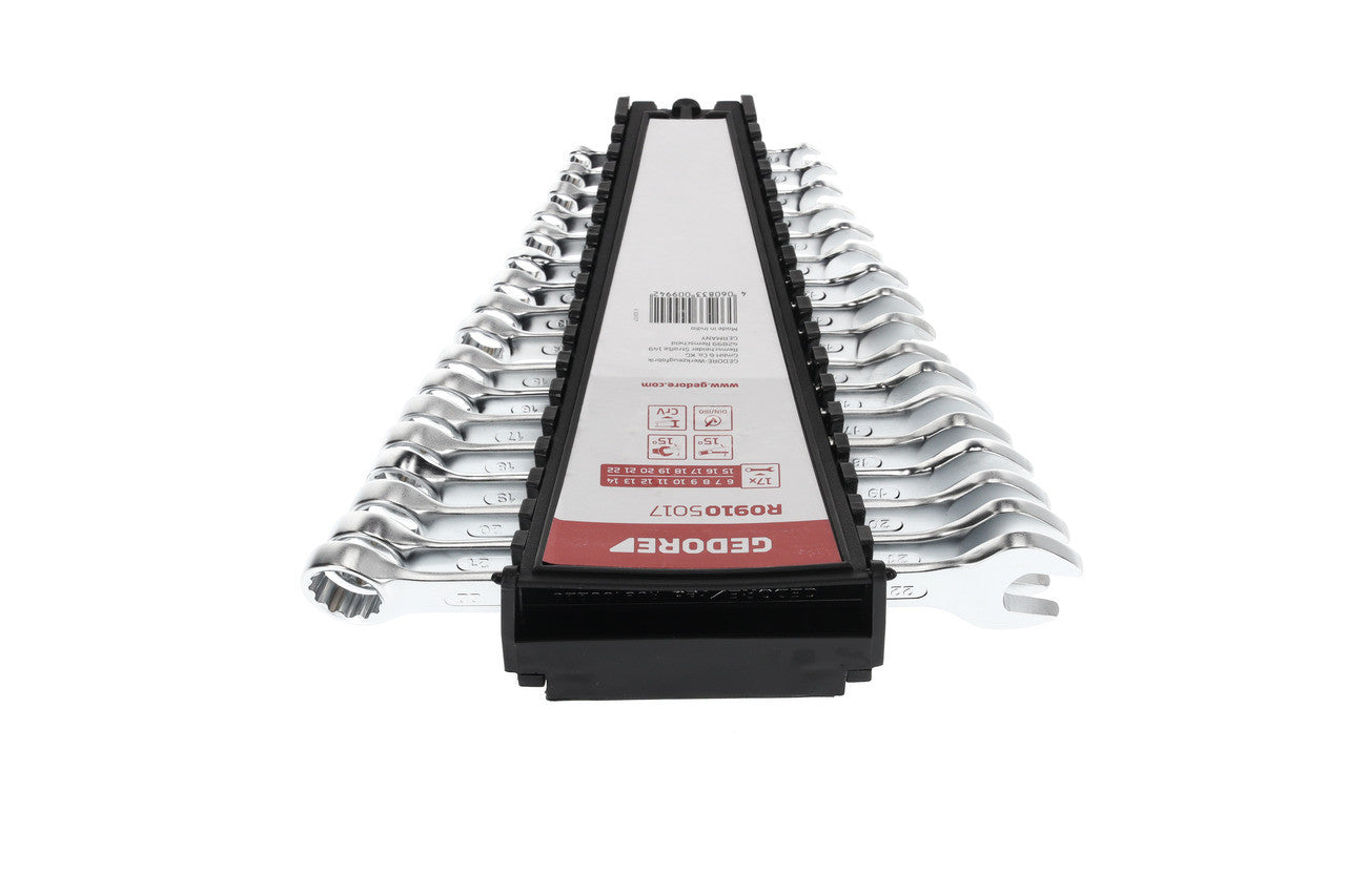 Set chei combinate 6 - 22 mm, metric, 17 piese, Gedore - imagine 3
